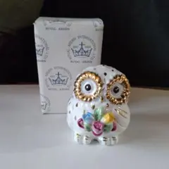 最終値下げ　珍品　ロイヤルアーデン　フクロウ　親子４羽　招福　開運　福郎　オウル 最終値下げ 珍品 ロイヤルアーデン フクロウ 親子4羽 招福 開運 福郎