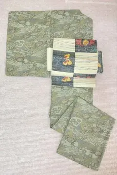 秋の着物で粋なお出かけの準備を♪単衣　紬