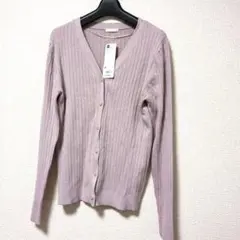 GU　ワイドリブVネックカーディガン　M　新品未使用