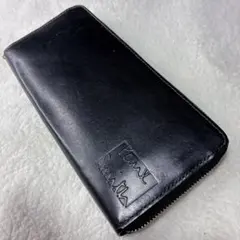 ポールスミス ステッチハイライト 立体ロゴ ラウンドファスナー 長財布