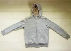 ユニクロ　ボアスウェットフルジップパーカー　160cm