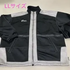 asics ジャージ ジャケット 黒/グレー