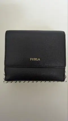 FURLA ブラック 二つ折り財布
