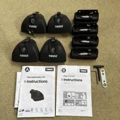 美品THULE ルーフキャリア th755 エアロバー セット - メルカリ