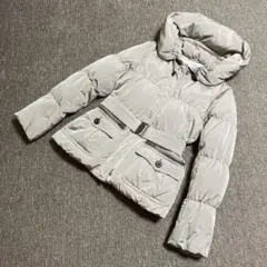 美品BURBERRY LONDONイタリア製 生地使用ダウンジャケット ベルト付