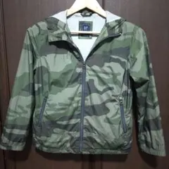 GAP KIDS カモフラ柄 フード付きジャケット L