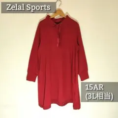 【美品】Zelal Sports 裏起毛ひざ丈ワンピース 15AR(3L相当)