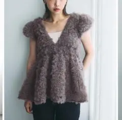 新品】Polaura ポローラ フラワーぺプラムバックリボンチュニック