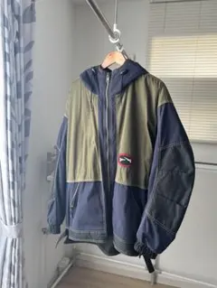 古着 ダウンジャケット used オリーブグリーン ネイビー