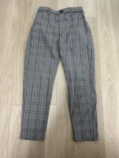 【ライトオン】グレー系チェック スラックス