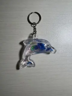 イルカ アクリルキーホルダー オイルチャーム