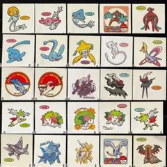 ポケモンパン　デコキャラシール　準伝説/伝説/幻セット25枚ブリシャイフェス有り