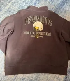 H&M PEANUTS スヌーピー ハーフジップスウェット Mサイズ リラックス