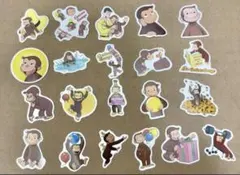 【新品】 おさるのジョージ　ステッカー！ 20枚！⑦