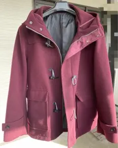 BROWNY STANDARD ダッフルコート M ボルドー フード付き メンズ