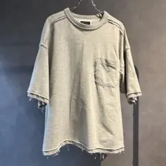 MAISON SPECIAL ダメージ加工 ポケットTシャツ グレー 02のサムネイル