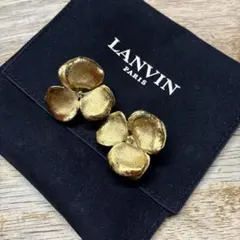 LANVIN ゴールド系フラワーイヤリングのサムネイル
