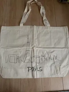 Paris デザイン キャンバストートバッグ