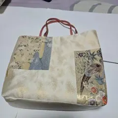 ハンドメイド和風デザイン トートバッグ値下げしました