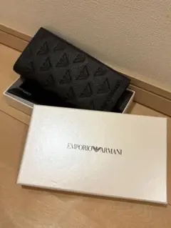 EMPORIO ARMANI ブラック 二つ折り財布