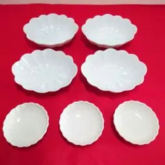 たち吉　青磁菊花　小鉢　4枚　白菊　珍味皿　3枚