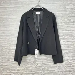 【訳あり出品】新品タグ付き　アース　黒　テーラードジャケット 結婚式　フォーマル