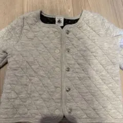 プチバトー Petit Bateauグレー キルティング アウター 95cm