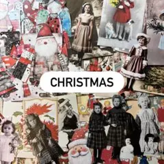 J6［クリスマス］コラージュ素材5点セットy オーダーメイド
