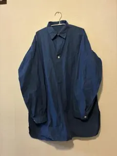 美品 フランク&アイリーン 長袖シャツ 羽織り EILEEN ゆったりめ 紺