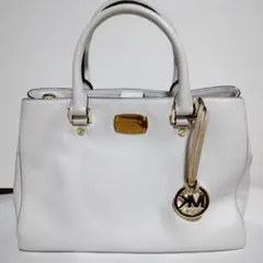 【美品】マイケルコース MICHAEL KORS ハンド ショルダーバッグ 白
