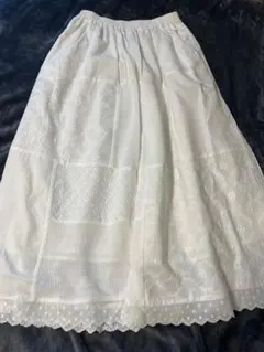 サマンサモスモス パッチワークメッシュレーススカート 新品未使用 タグ付き