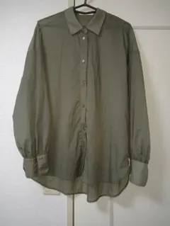 【Canal deux】シアー 長袖シャツ