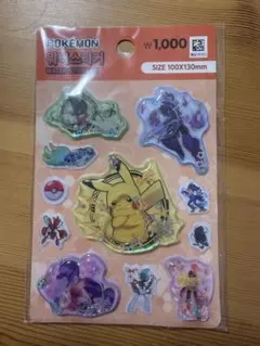 ポケモン ウォーターステッカー 100x130mm 韓国