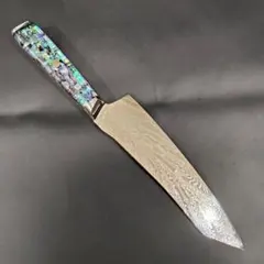 鬼反リ 切付型 牛刀 V金10号 67層ダマスカス 包丁 アワビ貝殻柄 - メルカリ