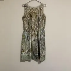 コムサ　ノースリーブ　ワンピース