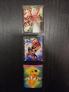 【希少】デジモンシール　No.055, 089, 100