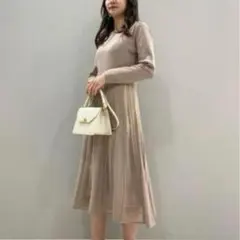 ニットワンピース冬