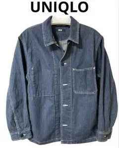 UNIQLO ヒッコリー ストライプ デニムジャケット M