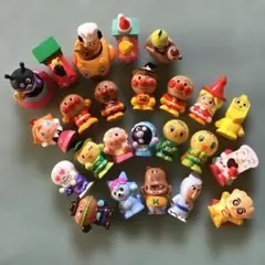 アンパンマン　キャラクター　ソフビ　指人形　まとめて
