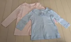 ユニクロ　フリル長袖ロンT 2枚セット