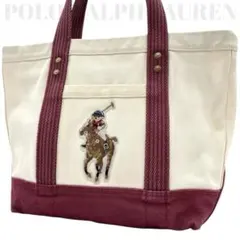 良品◎ポロラルフローレン ポロベア 30周年記念 A4可 肩かけ可 トートバッグ