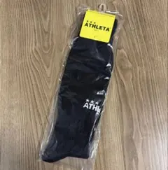 【新品未使用】ATHLETA サッカー ソックス 黒 25〜27cm 靴下