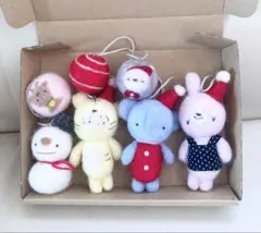✳︎ハンドメイド✳︎羊毛フェルト✳︎クリスマスオーナメント7点セット✳︎8