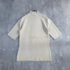 C632 美品 RALPH LAUREN リブニット モックネック M ベージュ