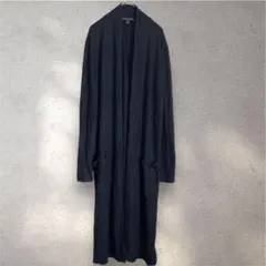 BANANA REPUBLIC 黒ロングカーディガン ガウン 羽織り ストレッチ