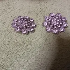 花型シルバーイヤリング