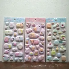 もっと！ふにふにシール リラックマ すみっコ ３枚セット ストーン