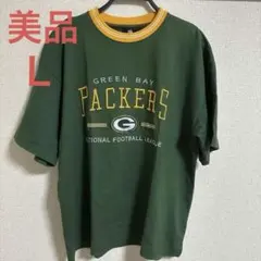 NFL GREEN BAY PACKERS 刺繍Tシャツ　メンズＬ　ＷＥＧＯ