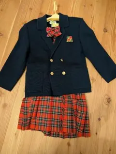 ミキハウス ブレザー スカート 120cm リボン MIKIHOUSE 入学式