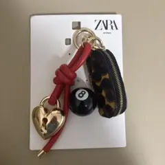 完売品ZARA マルチチャームコインケース 付きキーホルダー